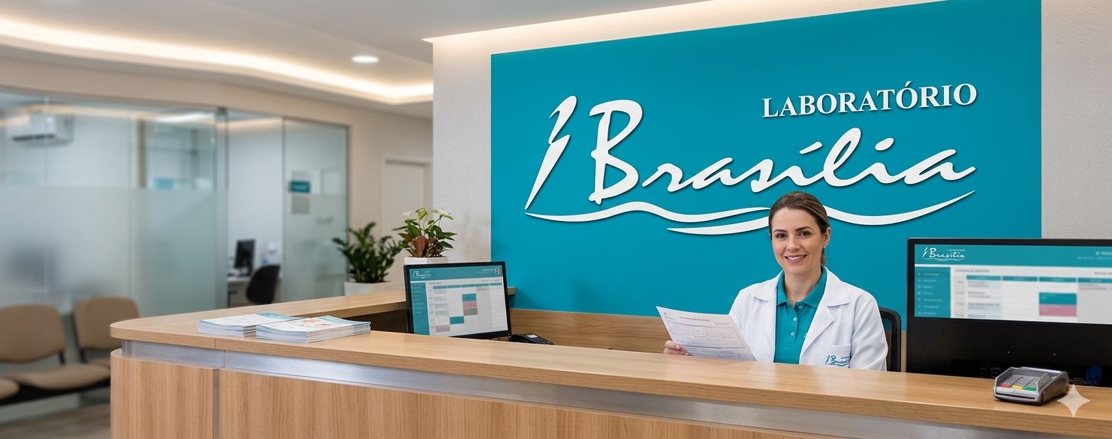 Recepção do Laboratório Brasília em Aparecida de Goiânia